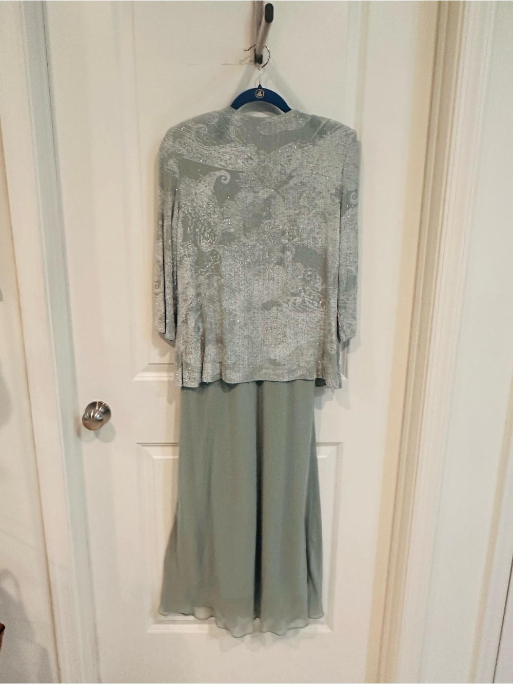 Alex Evenings Sage Metallic Formal 3 Piece Set - Worn Once - Picture 6 of 7
